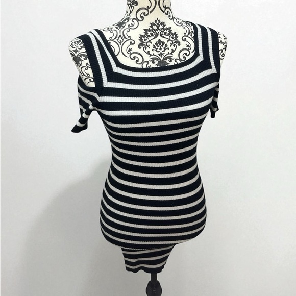 Bluenotes Navy and White Striped Top - Picture 3 of 5